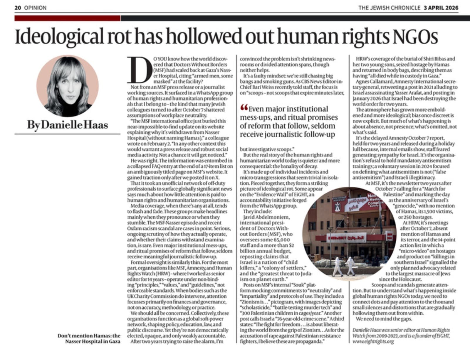 IDEOLOGICAL ROT HAS HOLLOWED OUT NGOS FROM WITHIN, JC, March 2026